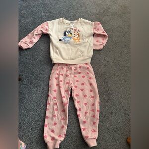 Bluey with Heart Print